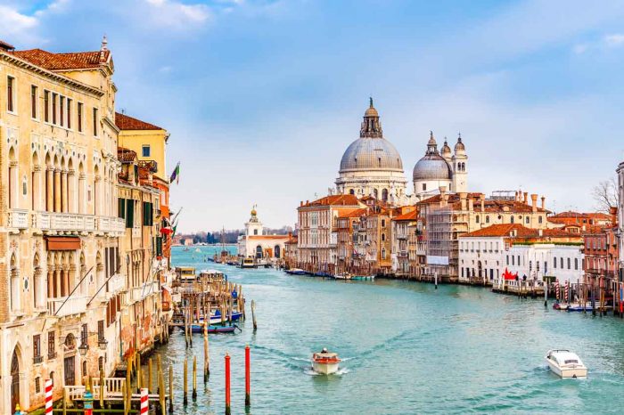 VENICE The Canal Grande on a water taxi – Private City Tour